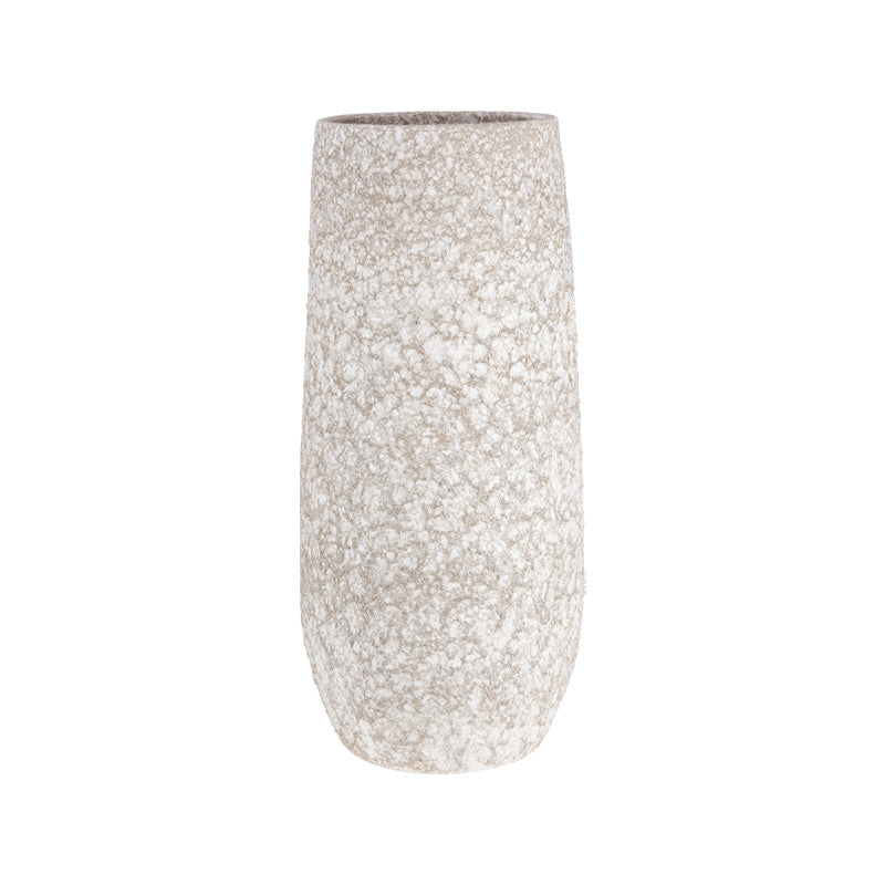 Saba Vase weiss-beige