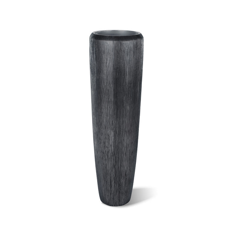 Palau Vase grau-schwarz