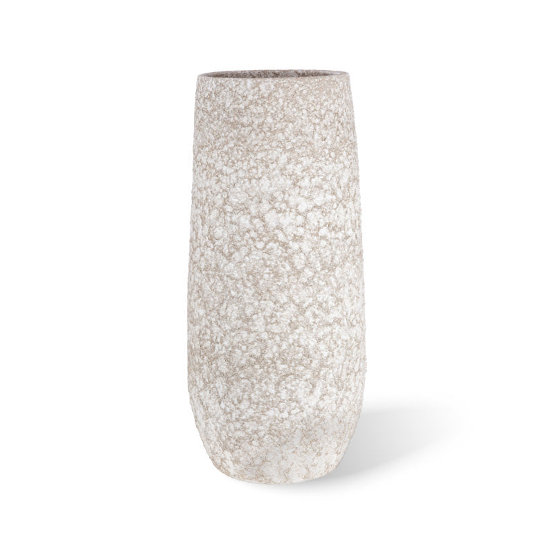 Saba Vase weiss-beige