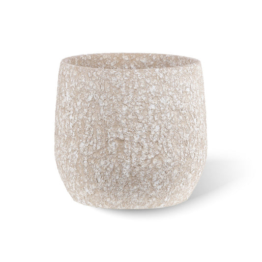 Saba Topf weiss-beige