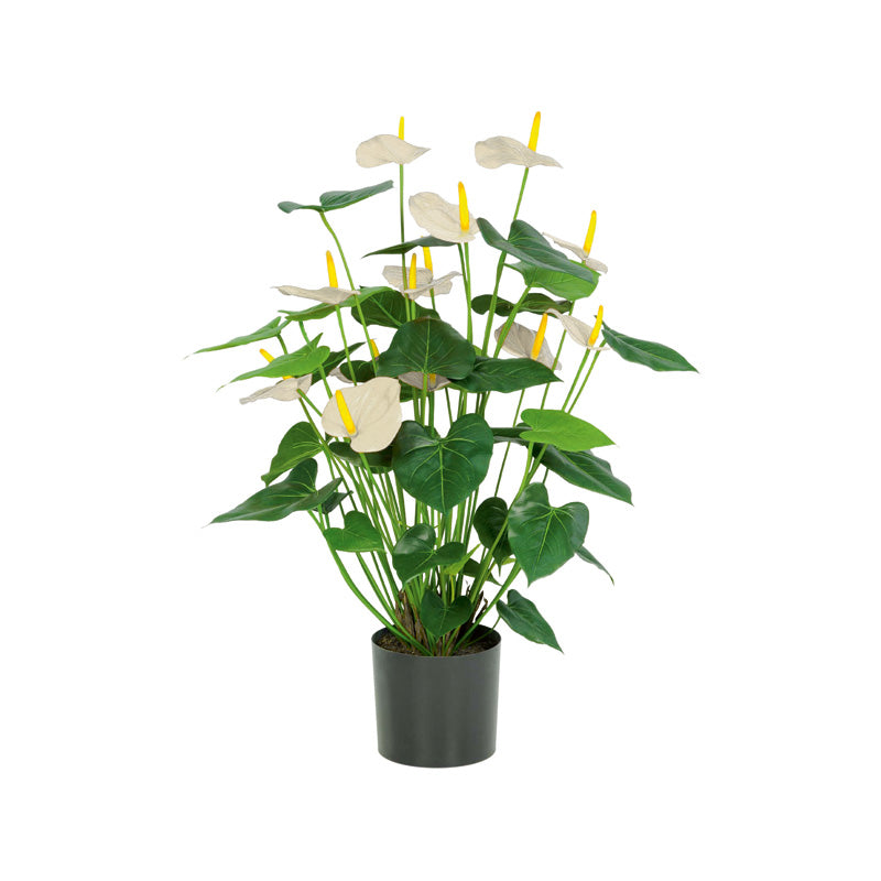 Anthurium 78 cm crème künstlich