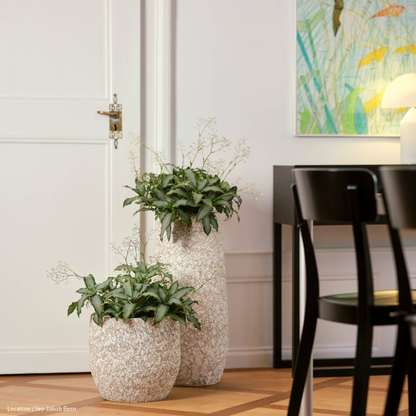 Saba Topf weiss-beige