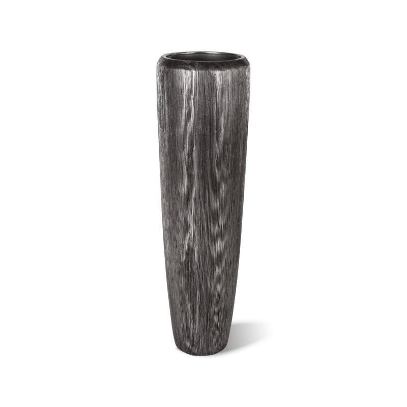 Palau Vase dunkelsilber