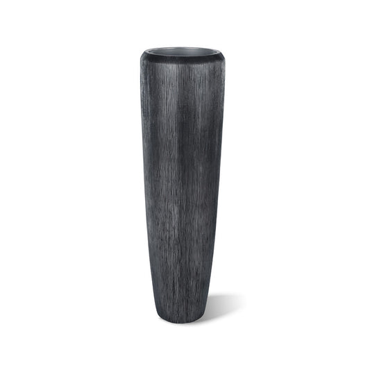 Palau Vase grau-schwarz